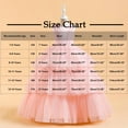 thumbnail image 3 of AUNVITO Girls Tiered Tulle Party Dress Sleeveless Round Neck Bow Accents Princess Pageant Birthday Performance Formal, 3 of 6