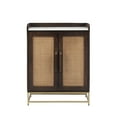 thumbnail image 6 of Blair Rattan Bar Cabinet, Brown with White Marble Top, 6 of 17