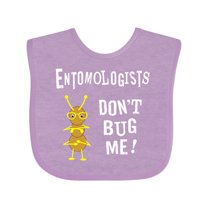 Inktastic Entomologists Bug White Text Boys or Girls Baby Bib