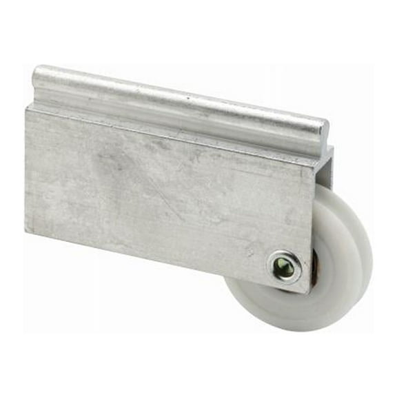 Prime-Line N 6599 Mirror Door Roller Assembly, Plastic Roller, Ball Bearings, Concave, 1-1/2 In. - Quantity 6