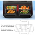 thumbnail image 5 of Air Fryer Rack XL Air Fryer Accessories Set of 2, Double Layer Rack with Skewer, Stackable Metal Holder,Dishwasher Safe, 5 of 13