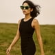 thumbnail image 4 of Lentes de Sol COTIA Moda Cuadrados con Forma Ondulada Verde para Mujer/Hombre, 4 of 6