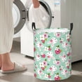 thumbnail image 4 of Lsque Bunny And Rose pattern Laundry Hamper Basket, Tall Woven Rope Hamper Basket for Clothes, Lightweight Storage Basket, Collapsible Waterproof-Small, 4 of 8