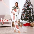 thumbnail image 5 of Strawberry Tea Adult Onesie Pajamas Slim Fit Christmas One Piece Suit Pjs for Women and Men Hooded Zipper, 5 of 7