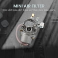 thumbnail image 4 of Carburetor Carby + Blue Air Filter + Stack For 2 Stroke 47Cc 49Cc Engine Parts Mini Moto Kids Atv Quad Dirt Pocket Bike Minimoto, 4 of 8