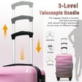 thumbnail image 6 of Luggage Set 3 Piece, Hardshell Expandable Suitcases with Spinner Wheels & TSA Lock, Lightweight Durable PC+ABS Vibrant Glossy Travel Luggage (20"/24"/28"), 6 of 9
