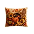 thumbnail image 5 of Vintage Fall Harvest Throw Pillow With Insert Thanksgiving Pumpkin Sunflower Decorative Pillow for Sofa Couch Home Decoration, 5 of 7