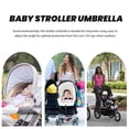 thumbnail image 4 of UPOUART Parapluie Imperméable Parapluie Rond Poussette pour Usage Extérieur Lot de 1, 4 of 6