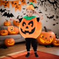 thumbnail image 2 of FUZHIQ Halloween Pumpkin Costume Kids With Pumpkin Costume Toddler For Halloween Dressup Party,8-10 Years, 2 of 3