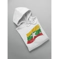 thumbnail image 3 of Burmese Flag Hoodie Men -Image by Shutterstock, Male 3X-Large, 3 of 4