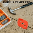 thumbnail image 4 of Phenofice 8 Pcs Modèle de Coin Arrondi Nylon Orange Taille Rapide pour Projets de Menuiserie, 4 of 8