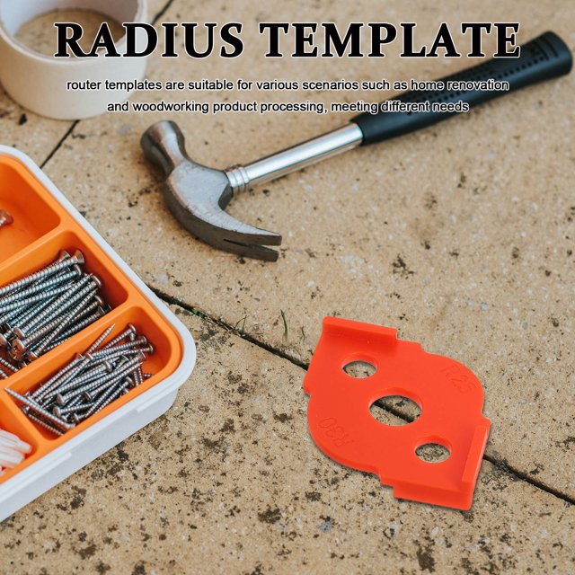 WHAMVOX 8 Pcs Routeur en Nylon Orange Applications Polyvalentes pour Amateurs de Bricolage
