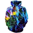 thumbnail image 5 of Sudadera con capucha con gráfico de smog abstracto para hombre y mujer, ropa con estampado de neón en 3D, estilo Harajuku, moda Y2K, 5 of 5