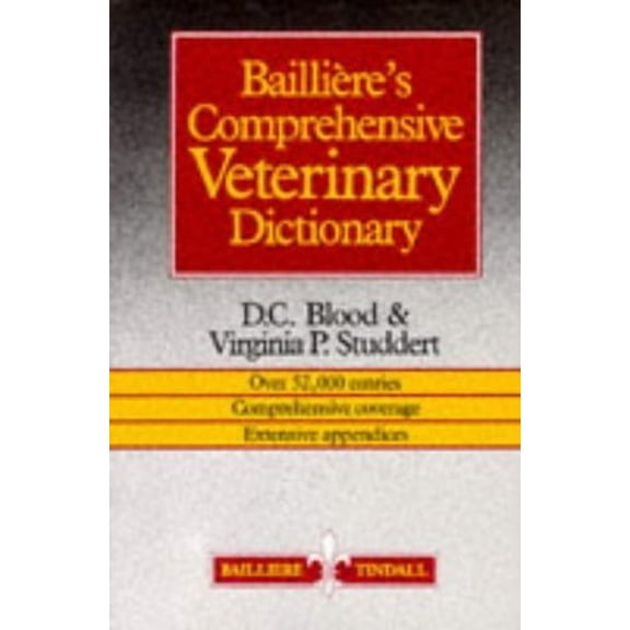 Pre-Owned Baillere's Comprehensive Veterinary Dictionary (Paperback) 0702013951 9780702013959