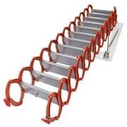 FETCOI 12 Steps Retractable Attic Stairs Wall-Mounted Pulldown Folding Stairs 880lbs