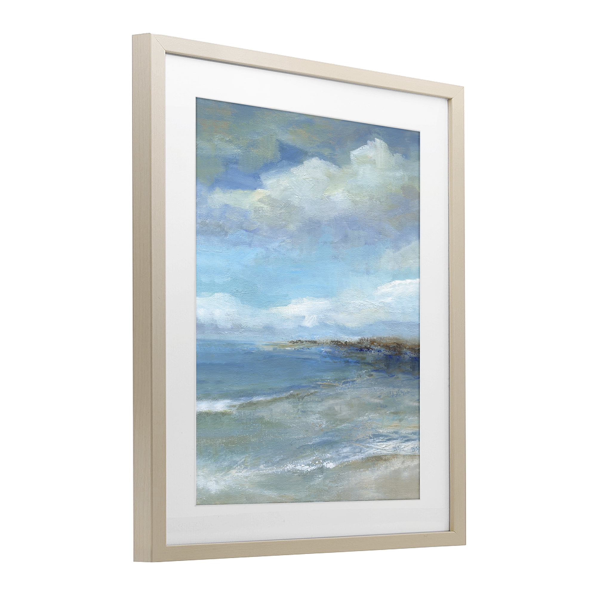 Stupell Industries Shore's Calm Breeze Birch Framed Print Under Glass, design by Carol Robinson