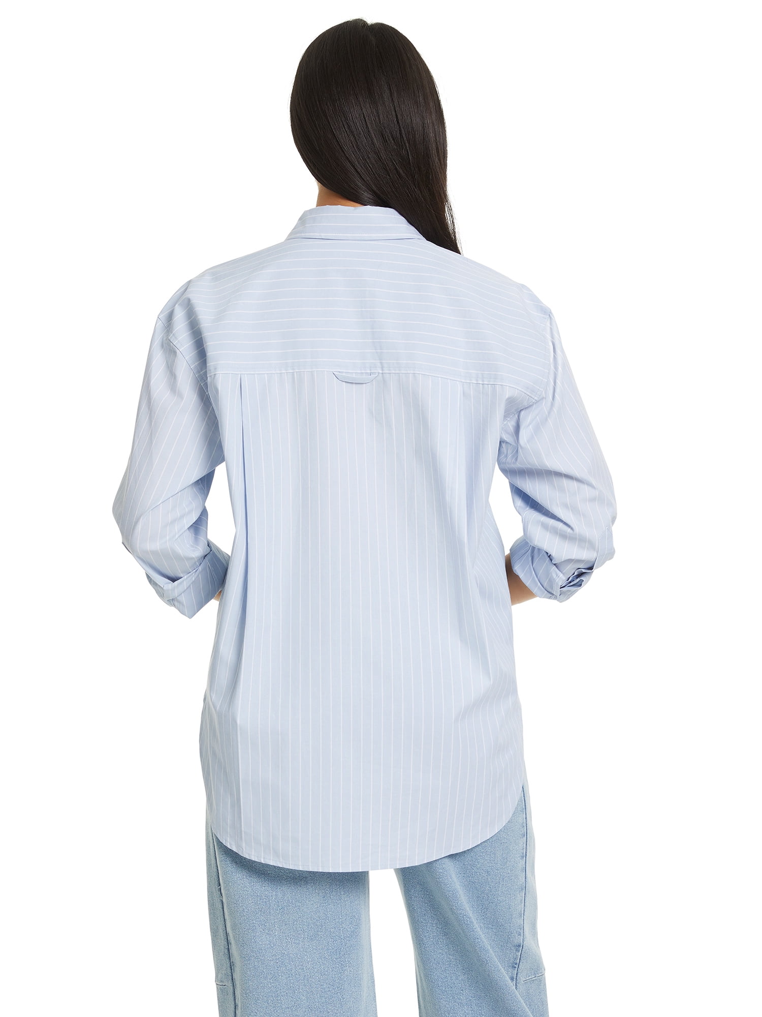 Gloria Vanderbilt Swan Series Women's Amanda Oversized Shirt, Sizes XS-XXL