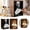 Black+Brown, variant on 3D Ballerina Tissue Box Cover, Wooden Art Deco Cube for Square Tissues, Handcrafted Dancing Girl Napkin Holder