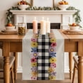 thumbnail image 2 of Table Runner 72 Inches Long for Kitchen Dining, Colorful Flowers Dresser Scarf Farmhouse, Dining Table Decorations for Wedding/Parties, Spring Floral Elegant Pastoral Rustic 14 x 72 In, 2 of 8