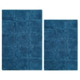 thumbnail image 2 of Superior Non-Slip Washable Bath Rug Set, 20" x 30", 24" x 36", Sapphire, 2 of 12