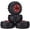 Y-shaped Red, variant on Zhangyh 4pcs 125mm Tyre RC Monster Truck Rubber Tyres and Plastic Wheel Rims Set Compatible with 1/10 RC Crawler Car for Truggy Truck for HSP HPI Tamiya Kyosho
