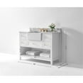 thumbnail image 5 of Ancerre Designs Hayley 48" Farmhouse Wood Bathroom Vanity Set in White, 5 of 19