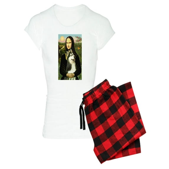 CafePress - Card Mona Sibhusky3 - Women's Light Pajamas