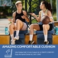 thumbnail image 5 of FREESKY 2-Pack Stadium Seats for Bleachers, 2.8" Extra Thick Padded Cushion & Back Support, 380lbs Load Capacity, Portable Foldable Sports Chairs with Storage Pocket, Blue, 5 of 7