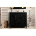 thumbnail image 6 of 36 - inch Bathroom Storage Cabinet | Ample Storage for Toiletries | Exquisite Roman Leg and Textured Handle | Solves Bathroom Clutter Problem, 6 of 7