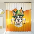 thumbnail image 3 of Best French Bulldog Dad Proud Beer Lover Happy Oktoberfest Shower Curtain Dog Lover Gifts Waterproof Bathroom Bathtub Curtain - 02016, 3 of 5