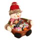 thumbnail image 1 of Naiovety Cesta de dulces de Navidad Papá Noel Muñeco de nieve Ciervo Niños Fruta pequeña Soporte de decoración de Kits de decoración para fiestas muñeco de nieve, 1 of 5