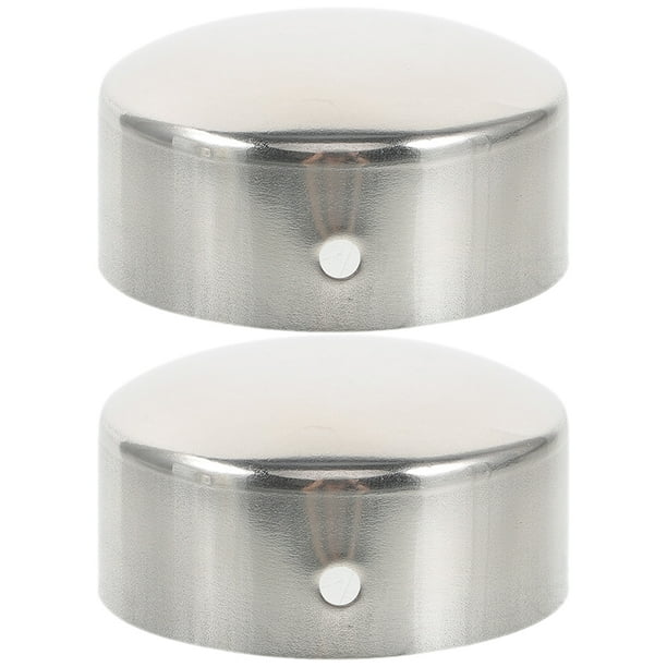 4 Tapas Redondas De Acero Inoxidable 304 De 40mm Para Pasamanos Y Barandillas, Protector Decorativo Y Antigolpes (Plateado)