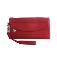 thumbnail image 2 of Wristlet Wallets for Women - Women's Wallet Long Clutch Purse with Wrist Strap, Leather Card Holder Organizer with Zipper Pocket, Large Capacity Handbag for Cash Phone, Fashion Accessory (Red), 2 of 5