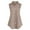 Khaki, variant on Women's Sleeveless Denim Shirt Dress - Button Front Casual Dress, Classic for Daily & Layering