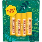 Burt's Bees Original Beeswax Lip Balm, Jingle Balms, 4-Pack, 0.15 oz.