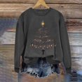 thumbnail image 2 of Christmas Sweatshirts for Womens Holiday Merry Pullover Long Sleeves Crewneck Shirts Fashion Christmas Tree Printed Blouses Casual Loose Christmas Sweatshirt, 2 of 8