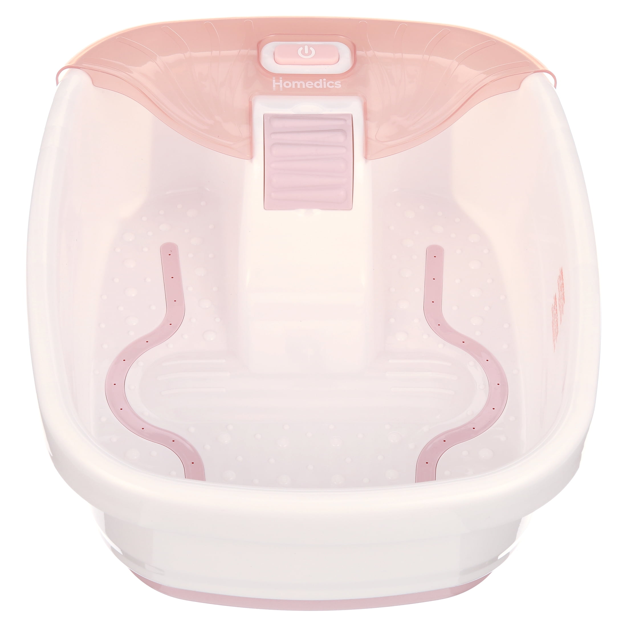 Homedics, Bubble Bliss Deluxe Massaging Foot Spa with Heat, Pink, FB-52J