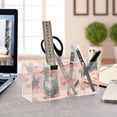 thumbnail image 4 of BZSMCE Acrylic 4 Compartments Pencil Holder Organizer Makeup Brush Holder In Blue Bunny Easter Egg Pattern Pattern, 4 of 7