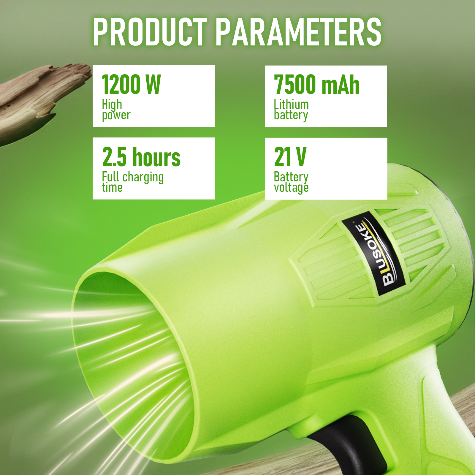 Cordless Leaf Blower, Handheld Blower with 2x4.0Ah Batteries & Charger, Blower Lightweight Electric Leaf Blower Portable Blowers Small Leaf Blowers for Lawn Patio Garden, Dust Cleaner