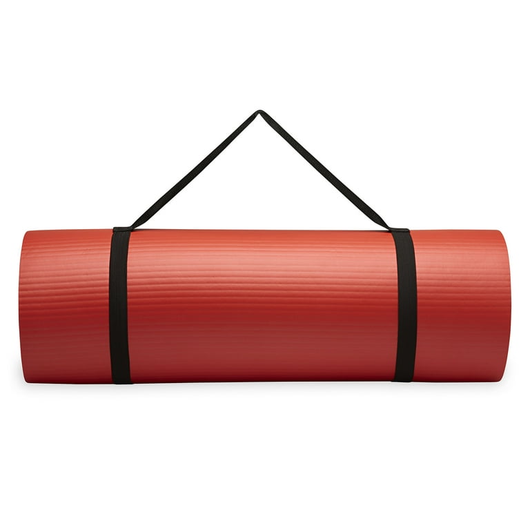 Reebok 15mm Pro Fitness Mat, Extra-Thick Foam, Red 