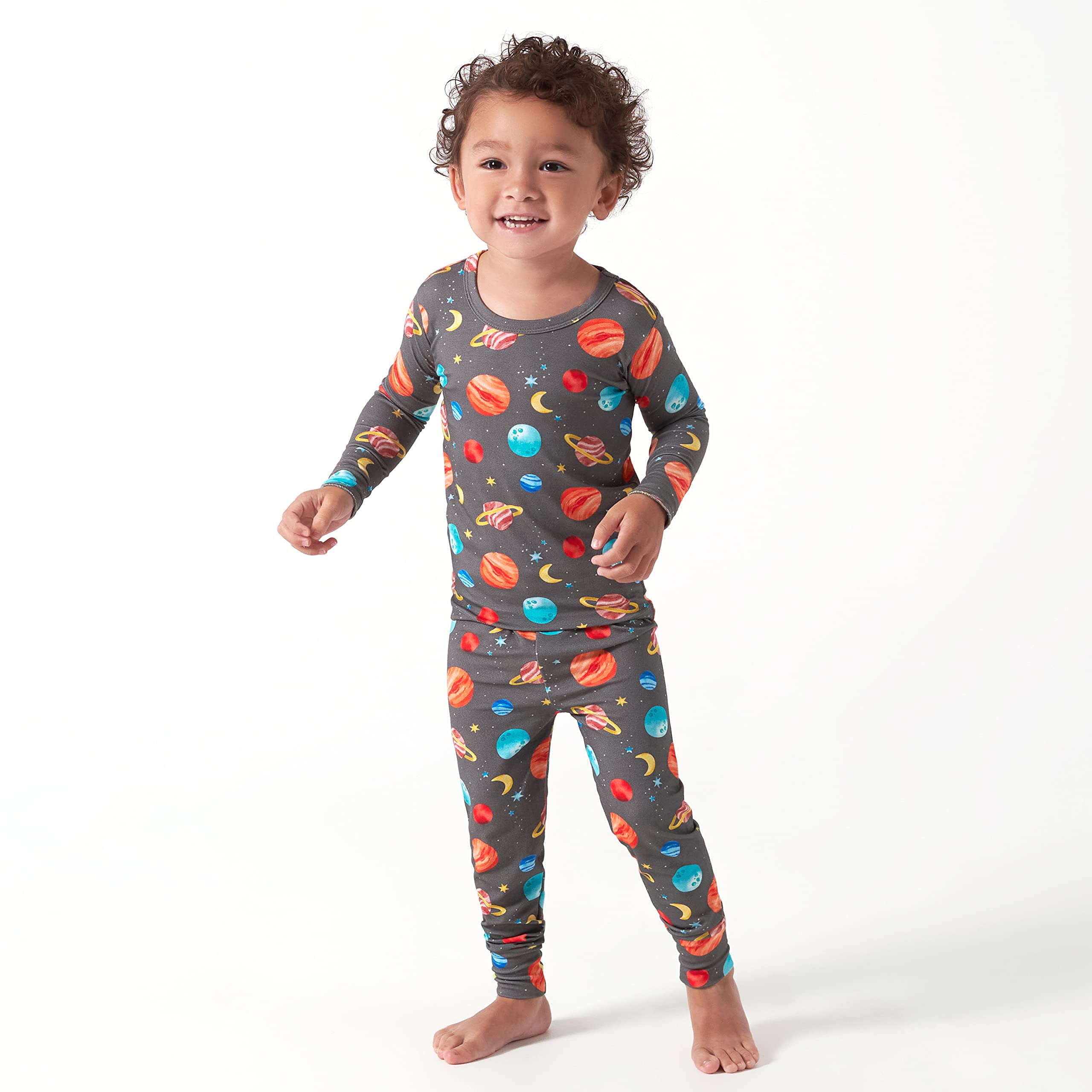 Gerber Unisex Baby Toddler Buttery Soft 2-Piece Snug Fit Pajamas with Viscose Made from Eucalyptus, Sizes 12M-5T