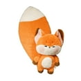 thumbnail image 2 of Zorros de peluche, zorros de peluche, juguete coleccionable de zorros de peluche para acurrucarse cola grande naranja, 2 of 9