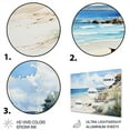 thumbnail image 3 of Designart "Serenity by the Ocean on the Beach II" Nautical & Beach Metal Wall Decor, 3 of 5