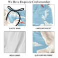 thumbnail image 4 of luoweisi Men's Beach Shorts Quick Dry Swim Trunks with Mesh Lining Seagull M, 4 of 5