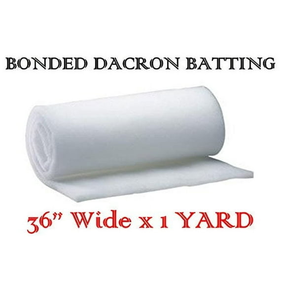 AK-Trading 36 Inch Wide Bonded Dacron Upholstery Grade Polyester Batting (5 Yards)