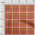 thumbnail image 1 of oneOone Polyester Lycra Candy Red Fabric Madras Check Quilting Supplies Print Sewing Fabric By The Yard 56 Inch Wide, 1 of 4