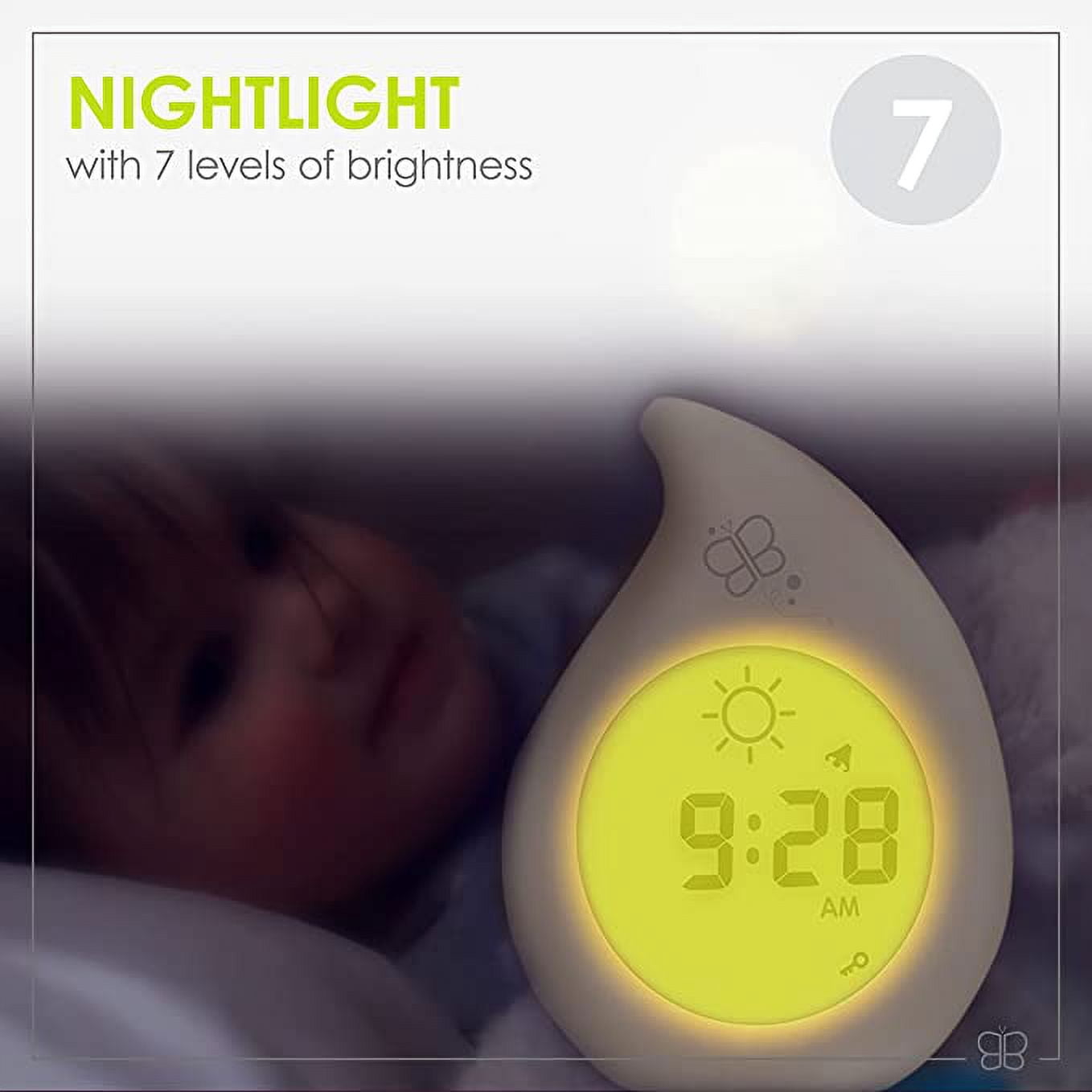 bblüv - Klöck ‒ 3 in 1 Kids Alarm Clock, Night-Light, Sleep Trainer, Learning Time – 7 Levels of Brightness