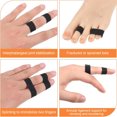 thumbnail image 4 of HXRH 10 Rolls Finger Tape Extra Strong Athletic Tape 0.5-Inch x 32-Feet Sports Tape for Rock Climbing Sweat Sport Tapes for Outdoor Football (Black), 4 of 7