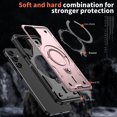thumbnail image 3 of TECH CIRCLE Magnetic Case for Galaxy A35, [Compatible with MagSafe] Built in 360° Rotatable Ring Holder Kickstand Slim Shockproof Protective Phone Case for Galaxy A35 6.6" 2024,Rosegold, 3 of 6