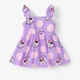 thumbnail image 6 of Disney Baby Girls Minnie Mouse Graphic Ruffled Sleeve Purple Dress (Girls), Size 3M-6T, 6 of 6